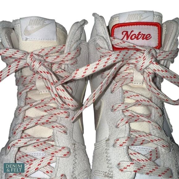 Nike Dunk High Notre Light Orewood Brown White Red Sneakers Men’s Size 10 - Picture 10 of 16